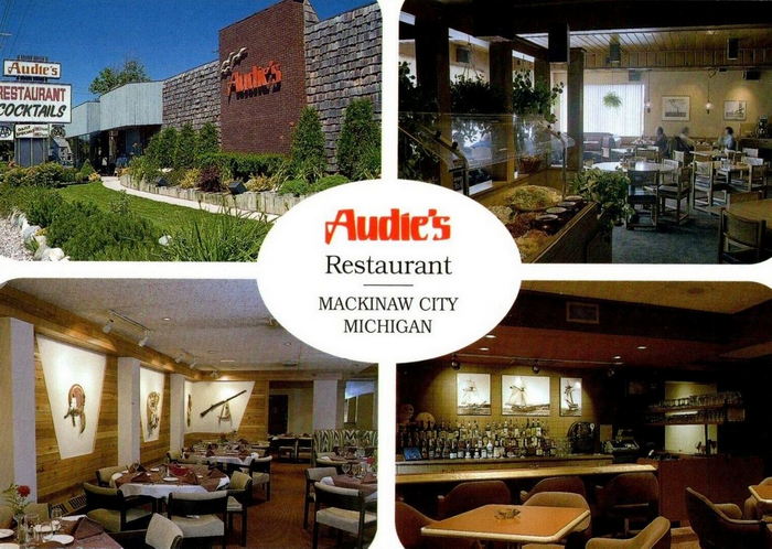 Audies Restaurant (Downings Restaurant) - Vintage Postcard (newer photo)